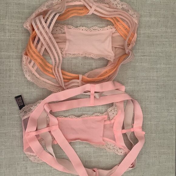 Victoria's Secret “Very Sexy” Cheeky Strappy Panty Satin  Bundle, NWOT, Small - Picture 2 of 4